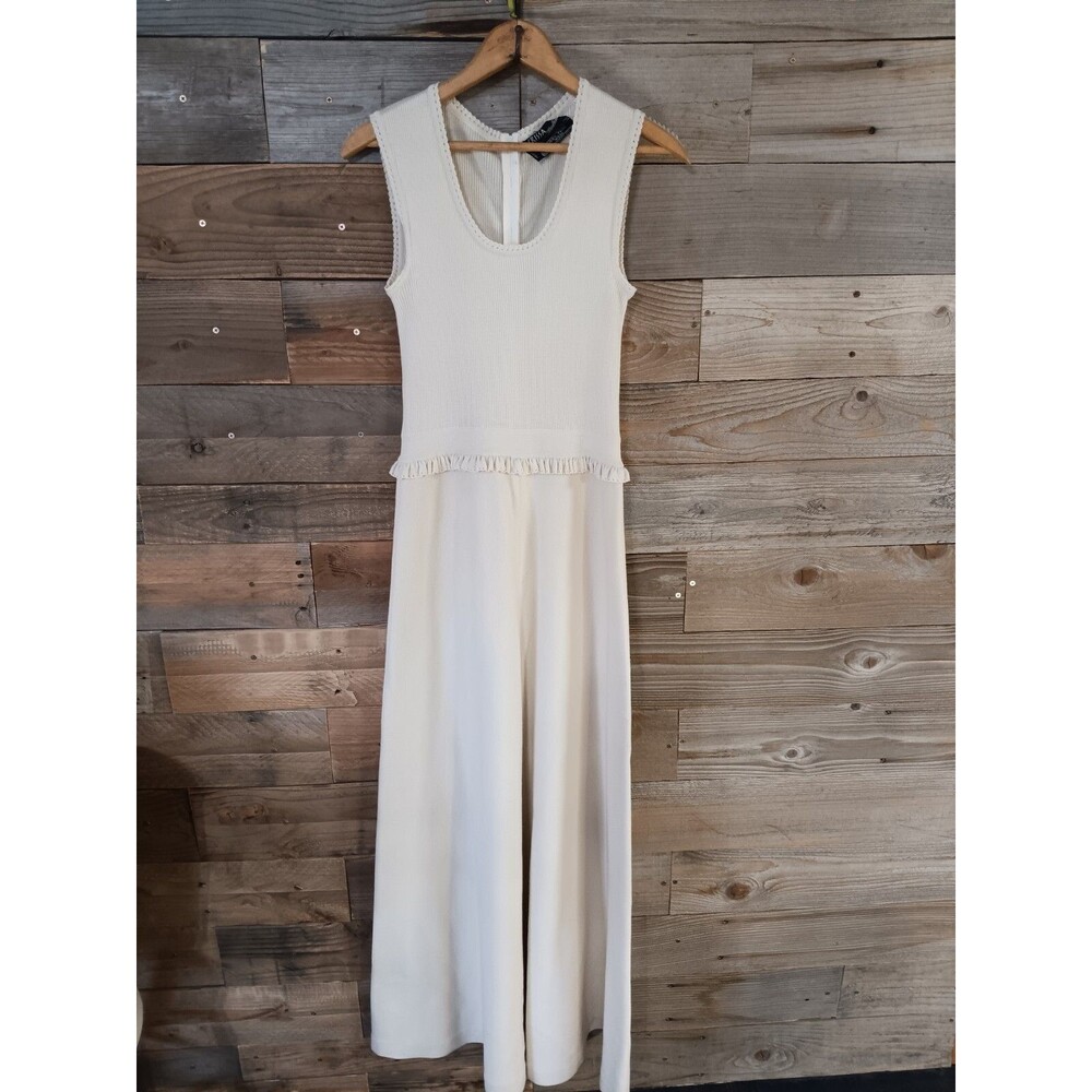 Vintage Crissa Italiana Maxi Dress 100% Pure Wool Sleeveless Sz. 12 Classic Chic
